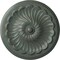 Ekena Millwork Flower Spiral Ceiling Medallion (Fits Canopies up to 2"), 12 1/4"OD x 2 1/4"P, Cloud Burst Crackle CM12FLCBC - alternate 1